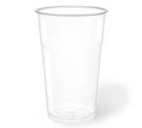 DOT Horeca Solutions 50 Bicchieri PET trasparenti monouso 500 ML tacca 0,4 alta qualità usa e getta bicchiere riciclabili per acqua bevande birra cocktail drink