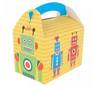 DOT Horeca Solutions 50 PEZZI Scatola Happy Meal Box 15,50x10,50x17,50 cm tema ROBOT per feste menù bambini party compleanni picnic porta cibo vari colori e fantasie