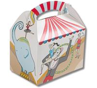 DOT Horeca Solutions 50 PEZZI Scatola Happy Meal Box tema CIRCO per feste menù bambini party compleanni picnic porta cibo vari colori e fantasie