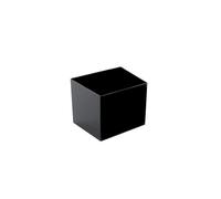 DOT Horeca Solutions - Coppetta Cube in PS Nero 60 ml 47×47 mm - 30 pz - Adatto per Finger Food e Aperitivi, Ideale per Catering e Buffet, Perfetto per Eventi e Feste