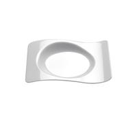 DOT Horeca Solutions - Piattino PS Forma Bianco 10 ml - 100 pz - Adatto per Finger Food e Aperitivi, Ideale per Catering e Buffet, per Cocktail e Bevande