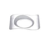 DOT Horeca Solutions - Piattino PS Forma Trasparente 10 ml - 100 pz - Adatto per Finger Food e Aperitivi, Ideale per Catering e Buffet, per Cocktail e Bevande