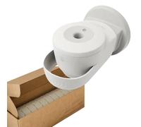 DOT Horeca Solutions - Set Bundle Dispenser BIANCO Lesseau + Kit 12 barrette sapone detergente solido per le mani - 0 Plastica e 0 Sprechi - Compatto ed Elegante - Montabile a parete
