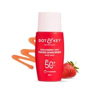 Dot & Key Crema solare colorata Strawberry Dew SPF 50+ Pa++++ - 07 Caramello | Protezione contro UA/UB | Ampio spettro, resistente all'acqua e al sudore | Per tutti i tipi di pelle | 50 ml