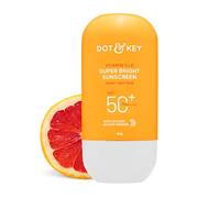 DOT & KEY Vitamina C + E Super Bright Sunscreen Spf 50 | Protezione dalla luce acquosa, UVA/UVB e dalla luce blu | Per una pelle uniforme tonica e luminosa | Con liquido SPF 50+++ | Nessun calco