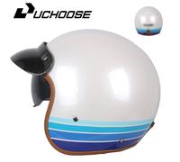 DOT Open Face Casco Moto per Harley accessori Moto da uomo caschi Moto certificata retrò Casco Moto Cafe Racer