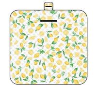 DOTBUY-SHOP Coperta da Picnic Impermeabile, Telo Picnic Grande in Tappetino da Spiaggia Pieghevole e Portatile, Leggera per Campeggio, Parco (Limone giallo,150 * 200cm)