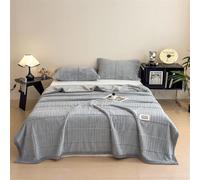 DOTBUY-SHOP Coperta Flanella Fluffy, Doppia Faccia Coperta Plaid Morbida e Calda, Blanket Confortevole Lavabile, Blanket Microfibra Per Letto Divano Sedia Tutte le Stagioni (Grigio,200x230cm)