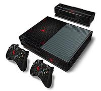 DOTBUY Vinile Modello Skin Sticker Decalcomanie della Pelle per Xbox One Console & Wireless Controller (Dark Honeycomb)