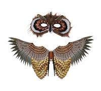 Dotels Per Abiti Di Gufi Di Gufi, Set Di Di Animali Gufoo | Accessorio Performante Con Di Gufos E Copertura Per Il Viso - Ala Di Unica, Costumi