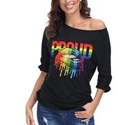 DOTIN Maglietta Donna a Maniche Corte Estiva T-Shirt Donne Stampa Bacio Casual Top Nero M