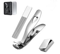Dotmalls Nagelmeister Pro, Ultra Wide Diagonal Jaw Nail Cutter for Men Women, Dotmalls Nail Clippers, Ergonomic Angled Head Senior Toenail Clipper (Silver)