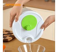 DOTOCOOK Centrifuga e scolapiatti multifunzione per insalata - Centrifuga manuale in PP non ricaricabile per verdure e frutta con cestello scolapiatti, preparazione dei pasti