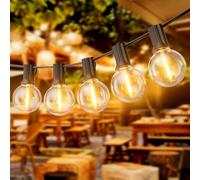 Dotrvmp Catena Luminosa Esterno 60m Luci da Giardino con G40 1W LED E12, 2700K Bianco Caldo Lampadine Antishock IP45 Impermeabile Collegabile&Regolabile (Senza Dimmer) per Feste Matrimoni Terrazzo
