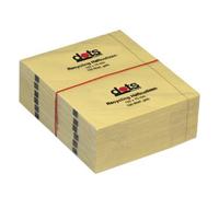 Dots - 12 Blocks of Points Recycled Sticky Notes Yellow 12.5 x 7.5 cm