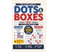Dots & Boxes Challenge Book: 100+ premium Pages of Classic Line Strategy Games | Mixed Large & Small Grids | Fun Dot-to-Dot Puzzle Book for Kids, Teens & Adults