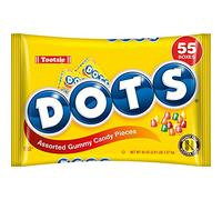 DOTS Caramelle gommose, sapori originali, 55 mini scatole | Aromi di ciliegia, lime, arancia, limone e fragola, confezionati singolarmente, senza glutine, kosher, senza arachidi