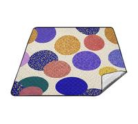 Dots Rotondo Colorato Moderno Impermeabile Giorno Del Lago Essenziali Resistente all'acqua Prato Giardino Mat per Terra Primavera Regali esterilla para la playa