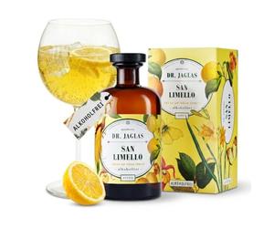 Dott. Jaglas San Limello - liquore al limone Limoncello analcolico - Liquore al limoncello originale ideale per drink e cocktail analcolici come il Limoncello Spritz - Bottiglia da 500 ml
