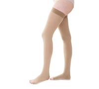 Dott. Piazza Autoreggenti Terapeutiche in Microfibra Soft - Classe II di Compressione - CL2- K2- Punta Aperta (XXXLARGE REGULAR)