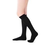 Dott. Piazza Gambaletti Preventivi a Compressione Graduata in Cotone 180 den (NERO, 1)