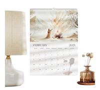 Dottduya Calendario da parete 2025 | Calendario delle storie della Bibbia 2025 | Carta planner Storie della Bibbia cristiana | Riflessione spirituale
