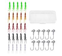 Dottduya Esche Da Per Persico - Esche Per Trote E Persici Con Amo,Esca da Nuoto Realistica per Acqua Salata Laghi Mare Outdoor Trota Persico