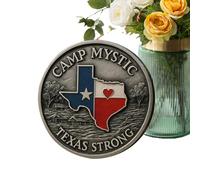 Dottduya Moneta Commemorativa Texas Con Sigillo Di Stato - Moneta Commemorativa Del Texas Come Ricordo | Token Souvenir Per Amici Famiglia Anziani