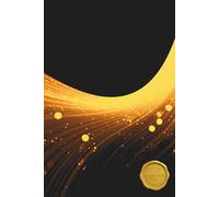Dotted Journaling Notebook: Black & Gold Abstract Design for Writing, Notes, and Reflection - White Paper, 160 Pages