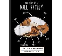 Dotted Notebook: Anatomy of a Piebald Ball Python with Funny Snake Theme, Reptile Journal for Herpetology Lovers and Pet Owners