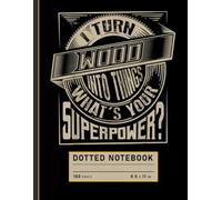 Dotted Notebook: Funny Woodworking Quote with Tools Theme, Carpenter’s Journal for DIY Fans, Hobbyists, and Makers