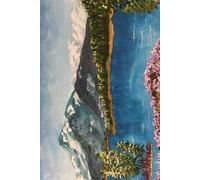 Dotted notebook with a cute cover oil painting - 100 sheets