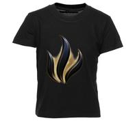 Dottor Cavallo T-Shirt Bambini Nera con Collo Giro per Ragazzo e Ragazza T-Shirt Kids Black Crewneck Tee for Boy Girl