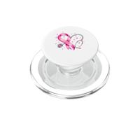 Dottore infermiera cuore amore nastro rosa cancro al seno consapevolezza PopSockets PopGrip per MagSafe