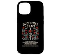 Dottrine della grazia della teologia riformata TULIP Cross Design Custodia per iPhone 15