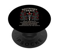 Dottrine della grazia della teologia riformata TULIP Cross Design PopSockets PopGrip Adesivo