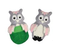Dotty Design Knitty Critters - Bedtime Buddies - Oakley Owl, kit per uncinetto adatto ai principianti con filato riciclato