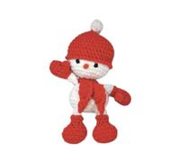 Dotty Design Knitty Critters - Knitty Critters Make Christmas - Twinkle Red Snowman| Kit per uncinetto adatto ai principianti con filato riciclato