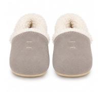 Dotty Fish Pantofole Barefoot in Pelle Scamosciata con Pile, Antiscivolo | Fodera in pile, Suola morbida, Flessibile, Leggero, Punta ampia
