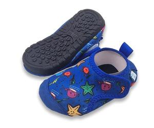 Dotty Fish Scarpe da Acqua e da Mare per Neonati e Bambini - Antiscivolo, Asciugatura Rapida, Suola Barefoot in Gomma Flessibile, Chiusura Regolabile - Creature Marine 25-26 EU