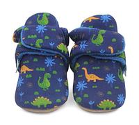 Dotty Fish Stivaletti in Cotone per Neonato con Pile - Dinosauro 6-12 Mesi