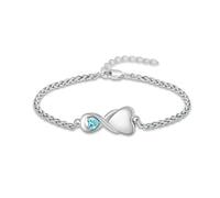 DOTUIARG Bracciale Urna Cuore per Le Donne Gioielli per Ceneri Bracciale Keepsake Memorial Medaglioni per Ceneri Umane