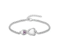 DOTUIARG Braccialetto con urna a cuore per donne Gioielli per le ceneri Braccialetto da memoria per le ceneri umane