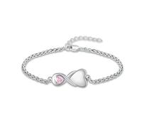 DOTUIARG Braccialetto con urna a cuore per donne Gioielli per le ceneri Braccialetto da memoria per le ceneri umane