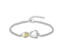 DOTUIARG Braccialetto con urna a cuore per donne Gioielli per le ceneri Braccialetto da memoria per le ceneri umane