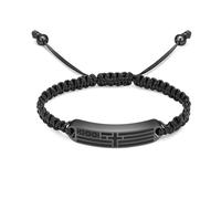 DOTUIARG Braccialetto crematorio in acciaio inossidabile intrecciato per uomini e donne con bandiere, accessori in acciaio inox