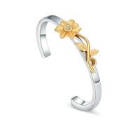 DOTUIARG Braccialetto Girasole per cenere Gioielli cremazione Amore Eternità Cenere Urna Braccialetti e Braccialetti per Donne