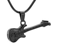 DOTUIARG Ciondolo elettronico per chitarra, gioielli per cremazione, collana in acciaio inossidabile per le ceneri umane da conservare