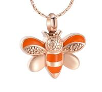 DOTUIARG Ciondolo per urna per gioielli per la cremazione commemorativa per la collana di ricordo delle ceneri