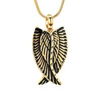 DOTUIARG Collana commemorativa in acciaio inossidabile, ciondolo a urna, souvenir, ciondolo per gioielli amati